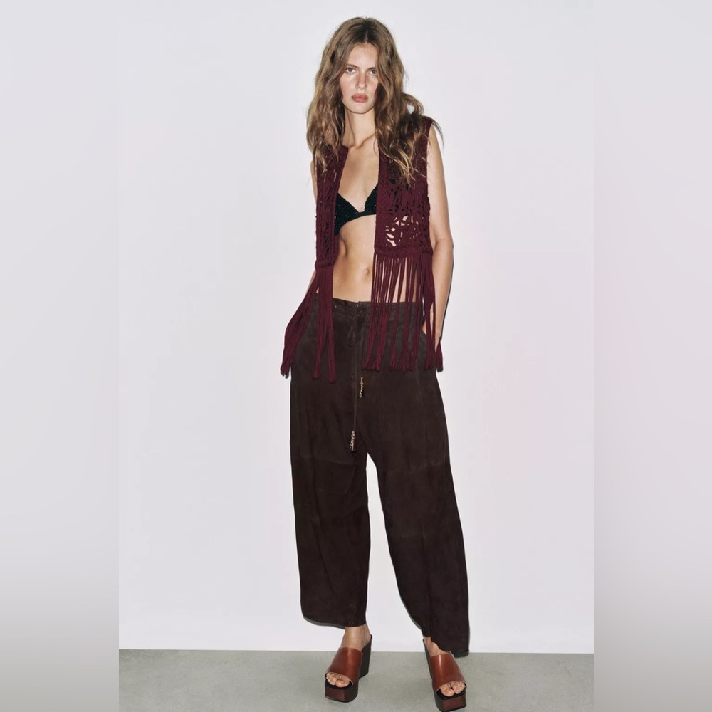 MACRAMÉ FRINGE VEST - Picture 3 of 8